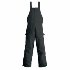 'Carhartt' Men's Zip To Waist Quilt Lined Biberall - Black -Travs Outfitter Store R38 BLK Back S19