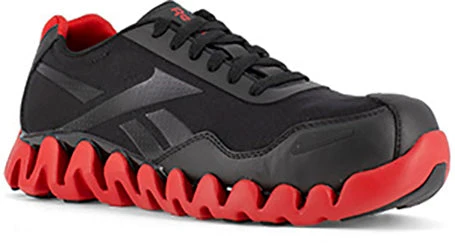 'Reebok' Men's Zig Pulse ESD Comp Toe - Black / Red 1 'Reebok' Men's Zig Pulse ESD Comp Toe - Black / Red