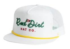 'Red Dirt Hat Company' Men's Birdie Cap - White / Green