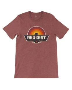 'Red Dirt Hat Company' Men's Early Bird Short Sleeve - Deep Red