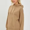 'Risen' Women's Soft Knit Oversize Hoodie - Mocha