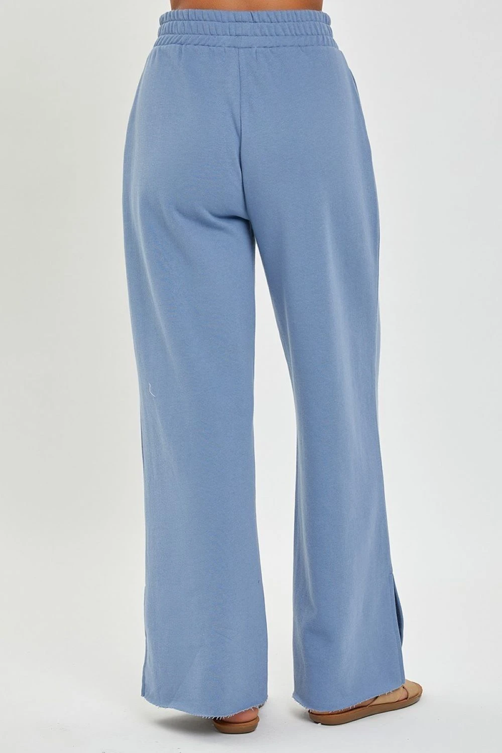 'Risen' Women's Wide Leg Lounge Pants - Blue 2 'Risen' Women's Wide Leg Lounge Pants - Blue - Image 2