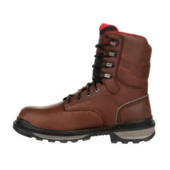 'Rocky' Men's 8" Rams Horn WP Soft Toe - Dark Brown -Travs Outfitter Store RKK0296 instep profile