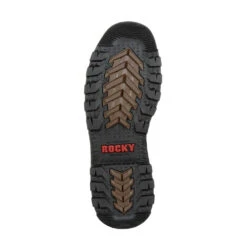 'Rocky' Men's 8" Rams Horn WP Soft Toe - Dark Brown -Travs Outfitter Store RKK0296 outsole