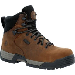 'Rocky' Men's 6" MobiLite EH WP Comp Toe - Dark Brown -Travs Outfitter Store RKK0364