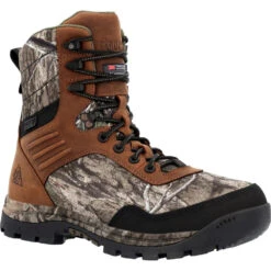 'Rocky' Men's 8" Lynx 800G WP Hunting - Brown / Camo -Travs Outfitter Store RKS0594