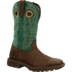 'Rocky' Women's 11" Legacy 32 Western - Brown / Teal -Travs Outfitter Store RKW0342