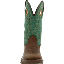 'Rocky' Women's 11" Legacy 32 Western - Brown / Teal -Travs Outfitter Store RKW0342 front