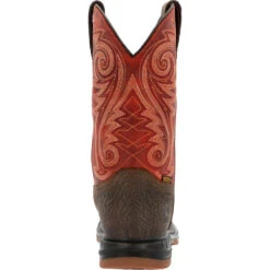 'Rocky' Men's 11" Worksmart EH WP Comp Toe - Dark Brown -Travs Outfitter Store RKW0385 back