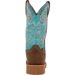 'Rocky' Women's Monocrepe WP SQ - Brown / Blue -Travs Outfitter Store RKW0445 back