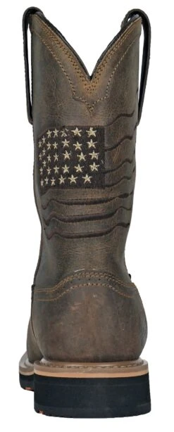 'Hoss Boot' Men's 11" Rancher EH WP Comp Toe - Rushmore Brown -Travs Outfitter Store RUSHMORE SMS BROWN COMP 3L
