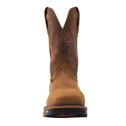 'R Watson Boots' Men's 12" Square Toe Cowboy Boot CT WP - Tan -Travs Outfitter Store RW1200 CT WP F