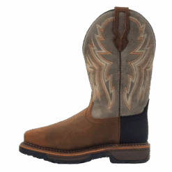 'R. Watson' Men's 12" Western EH WP Soft Toe - Hazel Bay / Smoke Grey -Travs Outfitter Store RW1202 IS