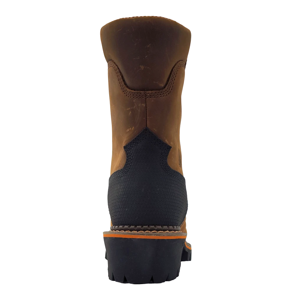 'R Watson Boots' Men's Cowhide 8" Logger Work Boots WP - Brown 4 'R Watson Boots' Men's Cowhide 8" Logger Work Boots WP - Brown - Image 4