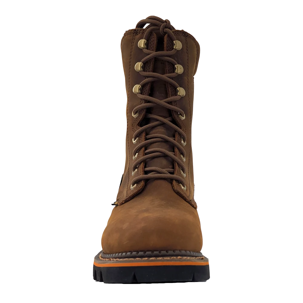 'R Watson Boots' Men's Cowhide 8" Logger Work Boots WP - Brown 3 'R Watson Boots' Men's Cowhide 8" Logger Work Boots WP - Brown - Image 3