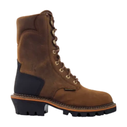 'R Watson Boots' Men's Cowhide 8" Logger Work Boots WP - Brown