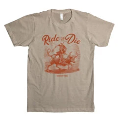 'Dale Brisby' Men's Ride Or Die T-Shirt - Tan