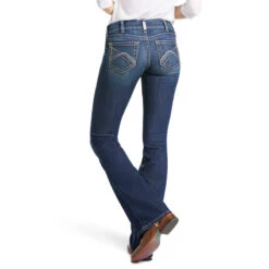 'Ariat' Women's R.E.A.L. Corrine Mid Rise Boot Cut - Pacific -Travs Outfitter Store S22 WMS WEST 10039610 back