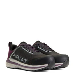 'Ariat' Women's Outpace Shift EH Comp Toe - Black / Shadow Purple 9 'Ariat' Women's Outpace Shift EH Comp Toe - Black / Shadow Purple -Travs Outfitter Store S22 WMS WORK 10040323 pair