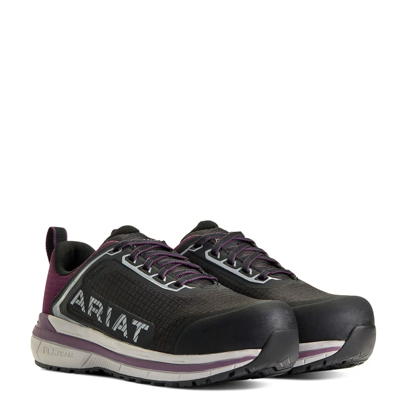'Ariat' Women's Outpace Shift EH Comp Toe - Black / Shadow Purple 5 'Ariat' Women's Outpace Shift EH Comp Toe - Black / Shadow Purple - Image 5