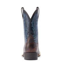 'Ariat' Men's 11" Big Sport Country Western Square Toe - Tortuga / Black -Travs Outfitter Store S23 MNS WEST 10044562 heel