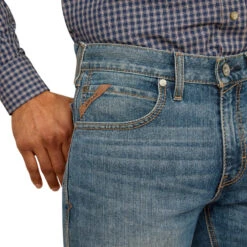 'Ariat' Men's M5 Ray Mid Rise Stretch Straight Leg - Hamilton -Travs Outfitter Store S24 MNS WEST 10045391 detail02