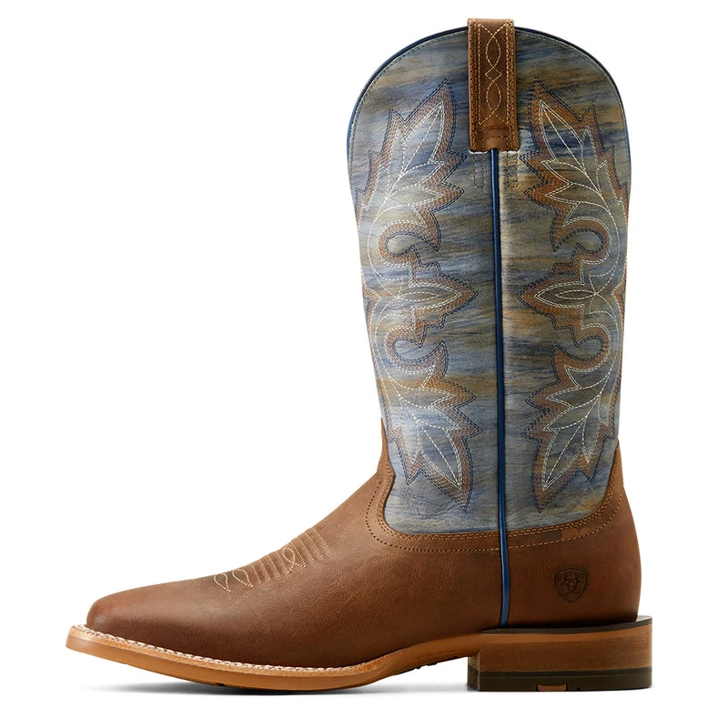 'Ariat' Men's 13" Standout Western Square Toe - Loco Brown / Cloud Blue 1 'Ariat' Men's 13" Standout Western Square Toe - Loco Brown / Cloud Blue