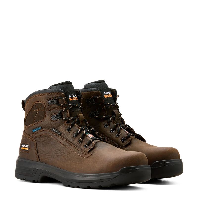 'Ariat' Men's Turbo 6" WP Carbon Toe Work Boot - Brown 4 'Ariat' Men's Turbo 6" WP Carbon Toe Work Boot - Brown - Image 4