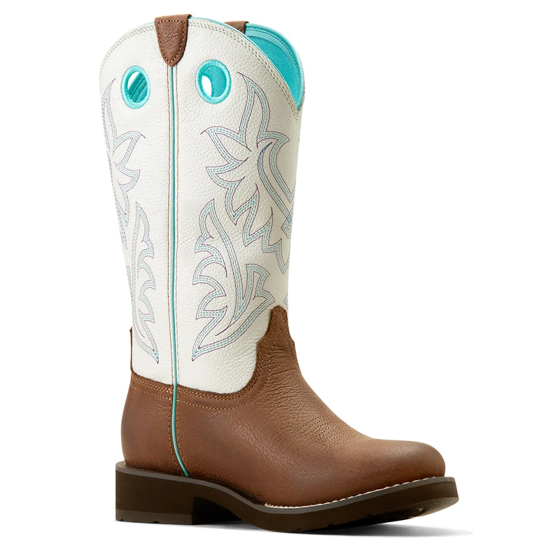 'Ariat' Women's 11" Elko Western Round Toe - Dark Cottage / White Icing 4 'Ariat' Women's 11" Elko Western Round Toe - Dark Cottage / White Icing - Image 4