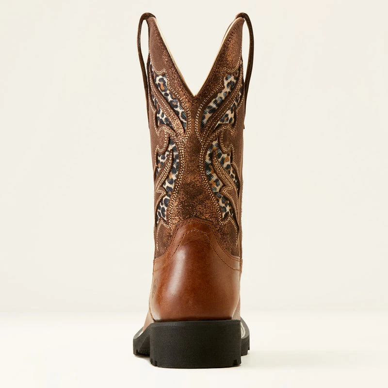 'Ariat' Women's 11" Unbridles Rancher VentTEK Western Square Toe - HIckory Smoke / Copper Metallic 5 'Ariat' Women's 11" Unbridles Rancher VentTEK Western Square Toe - HIckory Smoke / Copper Metallic - Image 5