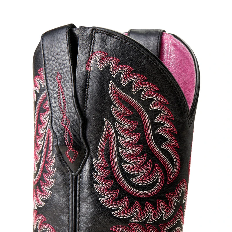 'Ariat' Women's 12" Cattle Caite Stretchfit Western Square Toe - Black Deertan / Madison Avenue 4 'Ariat' Women's 12" Cattle Caite Stretchfit Western Square Toe - Black Deertan / Madison Avenue - Image 4