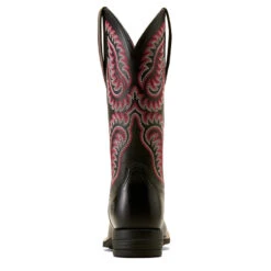 'Ariat' Women's 12" Cattle Caite Stretchfit Western Square Toe - Black Deertan / Madison Avenue 10 'Ariat' Women's 12" Cattle Caite Stretchfit Western Square Toe - Black Deertan / Madison Avenue -Travs Outfitter Store S24 WMS WEST 10050920 heel