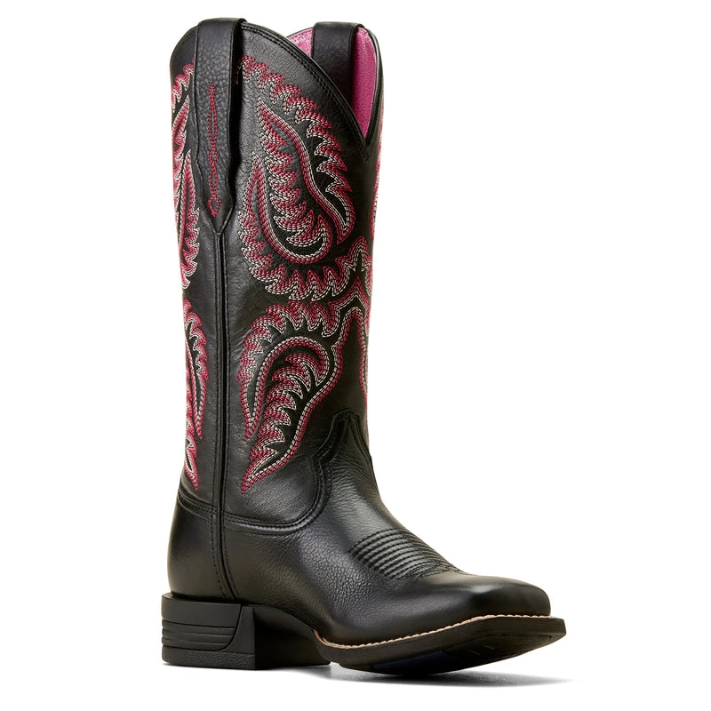 'Ariat' Women's 12" Cattle Caite Stretchfit Western Square Toe - Black Deertan / Madison Avenue 6 'Ariat' Women's 12" Cattle Caite Stretchfit Western Square Toe - Black Deertan / Madison Avenue - Image 6