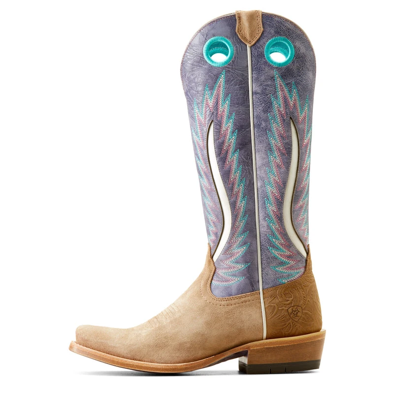 'Ariat' Women's 14" Futurity Fort Worth Western Narrow Cutter Toe - Truly Taupe / Lavender Fields 1 'Ariat' Women's 14" Futurity Fort Worth Western Narrow Cutter Toe - Truly Taupe / Lavender Fields