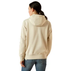 'Ariat' Women's Rebar Graphic Hoodie - Moonbeam -Travs Outfitter Store S25 WMS WORK 10055111 back