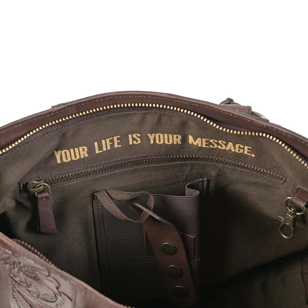 'Carroll Companies-STS' Women's Conceal Carry Westward Dusty Lee Purse - Chocolate - 2 'Carroll Companies-STS' Women's Conceal Carry Westward Dusty Lee Purse - Chocolate - - Image 2