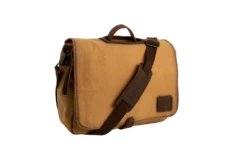 'Carroll Companies-STS' Men's Buffalo Creek Messenger - Brown / Tan -Travs Outfitter Store STS36991 MessengerBag Angled