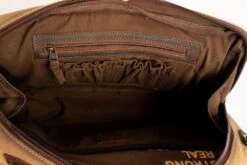 'Carroll Companies-STS' Men's Buffalo Creek Messenger - Brown / Tan -Travs Outfitter Store STS36991 MessengerBag Open4