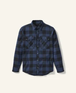 'Truewerk' Men's Tech Flannel - Navy Checkered