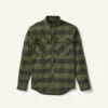 'Truewerk' Men's Tech Flannel - Olive Checkered