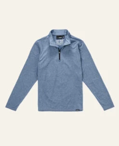'Truewerk' Men's B2 Quarter Zip Sweatshirt - Heathered Flint