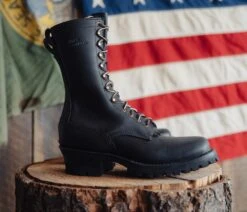 'Whites Shoe Co' Men's 10" Smokejumper - Black -Travs Outfitter Store c409v