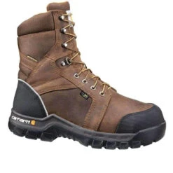'Carhartt' Men's 8" Rugged Flex® Int. MetGuard WP Comp Toe - Brown
