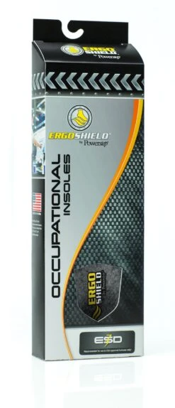 'Powerstep' Ergoshield ESD Insoles -Travs Outfitter Store ergoshieldESD pkg
