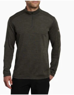 'Kuhl' Men's Invigoratr Merino 1/4 Zip - Olive