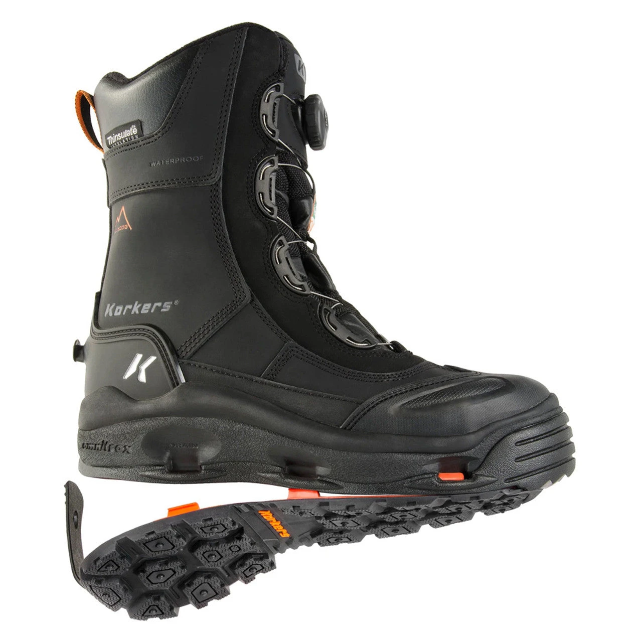 'Korkers' Men's 10" IceJack Pro 600GR WP Comp Toe - Black 1 'Korkers' Men's 10" IceJack Pro 600GR WP Comp Toe - Black