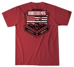 'Howitzer' Men's Roam Free Short Sleeve Tee - Red Heather