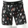 'Cinch' Men's 6" Rooster Boxer Brief - Black