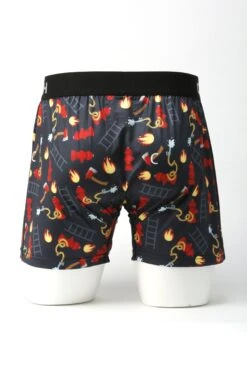 'Cinch' Men's 5" Firehose Boxer Briefs - Navy -Travs Outfitter Store mxy6011003 3 1917 detail