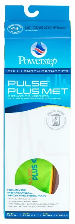 'Powerstep' Pulse Plus Met Insoles -Travs Outfitter Store pulseplus box